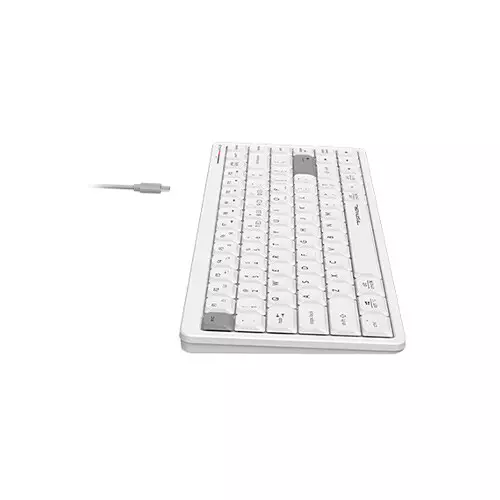 A4tech FSTYLER FBX53C Dual Mode Wireless Keyboard - White-gallery-2