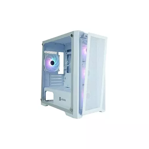Xtreme XJOGOS M211WH RGB Mid Tower ATX Desktop White Gaming Case-gallery-1