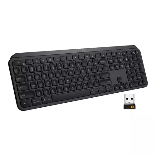 LOGITECH MX KEYS ADVANCED WIRELESS BLUETOOTH ILLUMINATED KEYBOARD (BLACK)-gallery-1