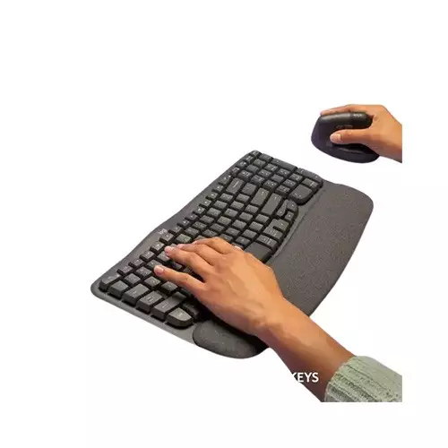 Logitech Wave Keys Easy-Switch Wireless Ergonomic Keyboard-gallery-4