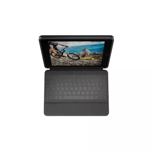 Logitech Rugged Folio 10.2-inch Keyboard Black Case for iPad-gallery-1