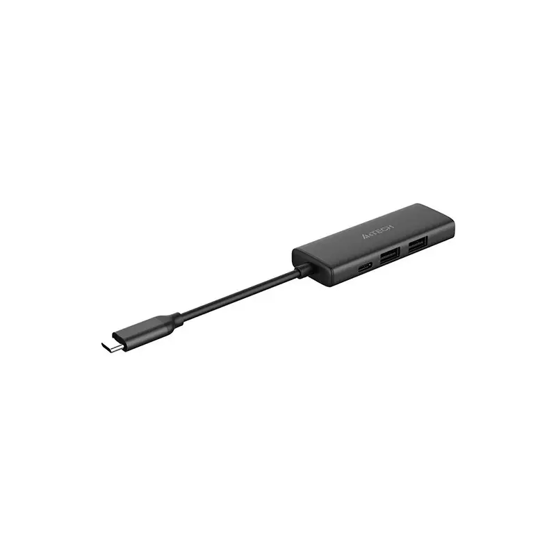 A4tech DST-40C Type-C Male to Dual USB Type-C & HDMI Female Converter (Black )-gallery-3