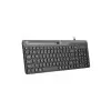 A4TECH FK25 Fstyler 2-Section Compact Keyboard - Black-gallery-1