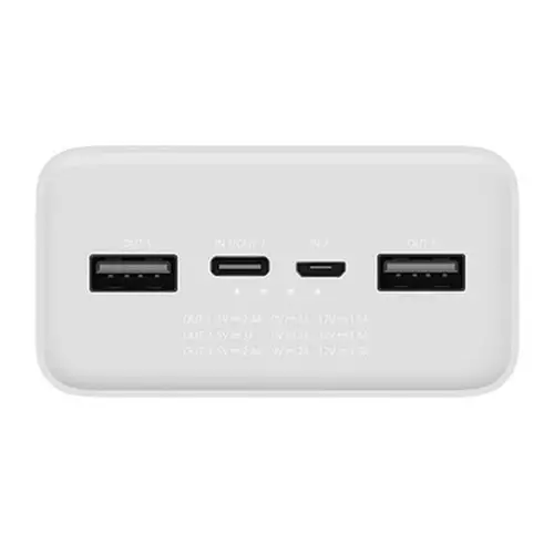 Mi 30000mAh V3 USB-C 18W Power Bank (White)-gallery-1