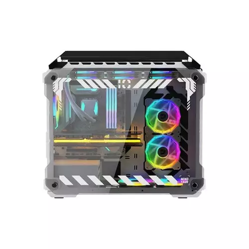 Value-Top Minotaur Mloong Series Open-Frame Gaming Case (White)-gallery-1