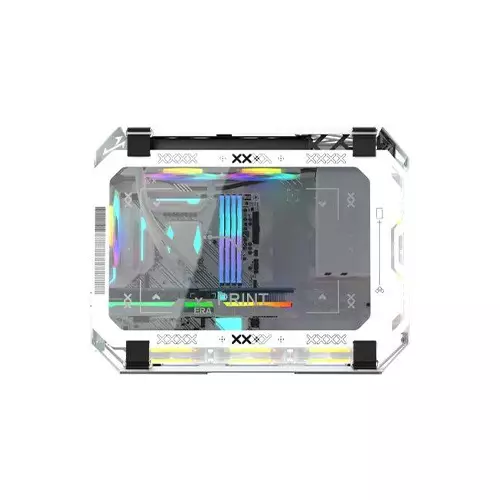 Value-Top X-Era Mloong Series Print Stream Open-Frame Gaming Case (White)-gallery-1