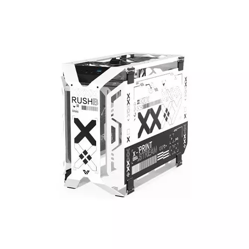 Value-Top X-Era Mloong Series Print Stream Open-Frame Gaming Case (White)-gallery-2