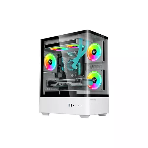 Value Top NUBIA 20F5-MI Tower Micro-ATX Gaming Case with Built-In 5 x ARGB Fan-gallery-1