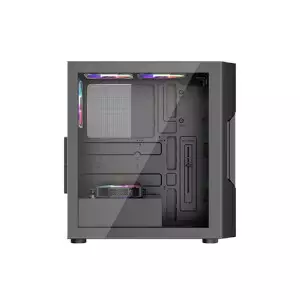 1STPLAYER T7 RGB Mid Tower ATX Gaming Desktop Case (Black)-gallery-3