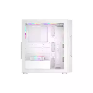 1STPLAYER T7 RGB Mid Tower ATX Gaming Desktop Case (White)-gallery-4