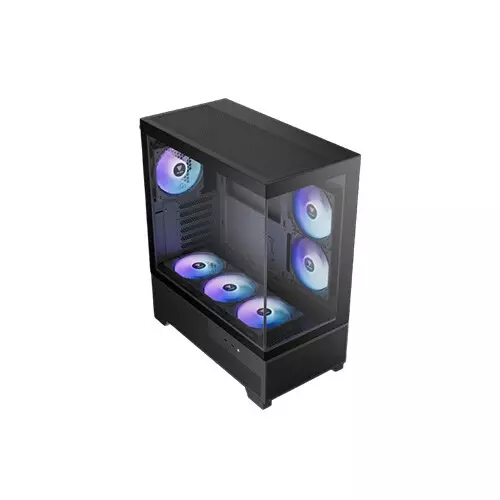 Gamdias AURA GC12 ARGB PANORAMIC Mid-Tower ATX Gaming Computer Case-gallery-2