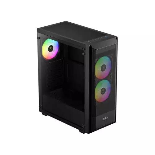 Gamdias Aura GC6 Elite ARGB Mesh Mid Tower ATX Gaming Desktop Case (Black)-gallery-2