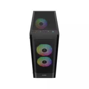 Gamdias Aura GC6 Elite ARGB Mesh Mid Tower ATX Gaming Desktop Case (Black)-gallery-4