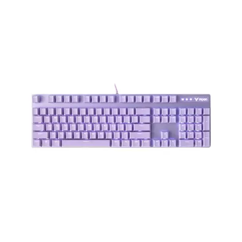 RAPOO V500PRO PURPLE MECHANICAL GAMING KEYBOARD (BLUE SWITCH)-gallery-1