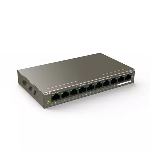 Tenda TEF1110P-8-102W 8 Port Gigabit Desktop Switch With 8-Port PoE-gallery-1