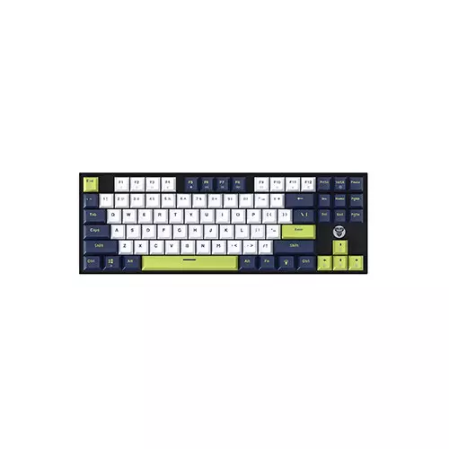 Fantech ATOM87S MK877S Blue Switch Mechanical Gaming Keyboard (White Blue)