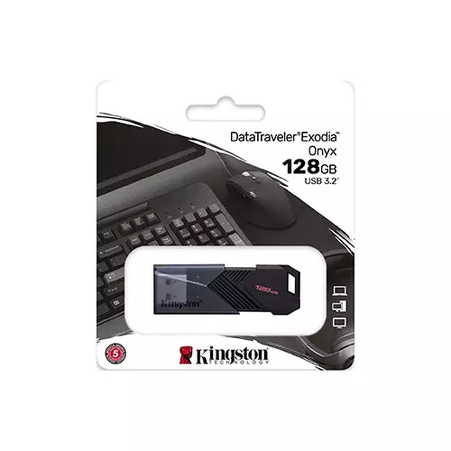 Kingston DataTraveler Exodia Onyx 128GB USB 3.2 Gen 1 Pen Drive-gallery-2