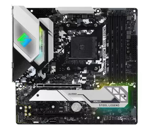 ASRock B550M Steel Legend m-ATX Motherboard-gallery-1