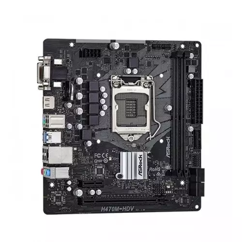 ASRock H470M-HDV 10th Gen Micro ATX Motherboard-gallery-1