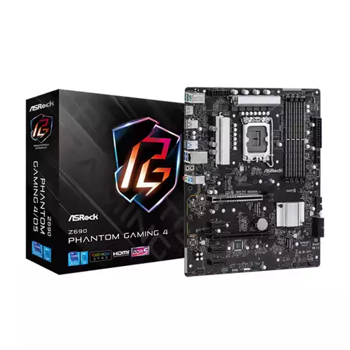 ASROCK Z690 PHANTOM GAMING 4 ATX 12TH GEN INTEL MOTHERBOARD