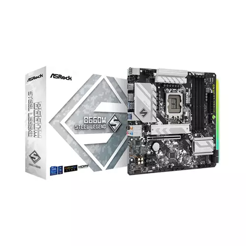 ASRock B660M Steel Legend PCIe 5.0 mATX Motherboard