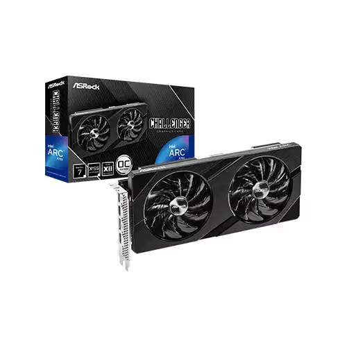 ASROCK INTEL ARC A750 CHALLENGER D 8GB OC GDDR6 GRAPHICS CARD