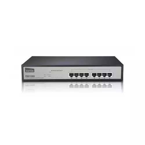Netis PE6108G Gigabit 8 Port Ethernet PoE Switch