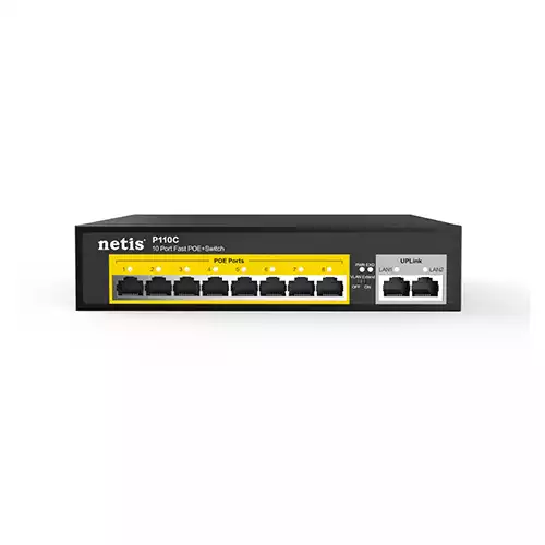 Netis P110C 8POE+2RJ45 100M Standard POE Switch