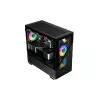 1STPLAYER D7 M-ATX RGB Gaming Case (Black)-gallery-2