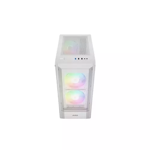 Gamdias AURA GC6 RGB ATX Mid-Tower Gaming Case (White)-gallery-2