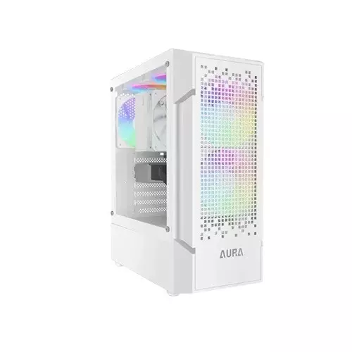 Gamdias AURA GC7 RGB ATX Mid-Tower Gaming Case With 250W PSU (White)-gallery-1
