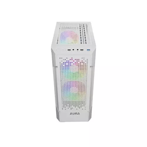 Gamdias AURA GC7 RGB ATX Mid-Tower Gaming Case With 250W PSU (White)-gallery-2