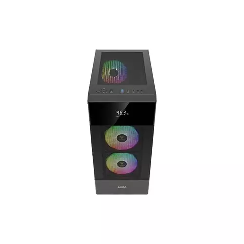 Gamdias AURA GC5 Digital Display Mesh ARGB Mid-Tower ATX Gaming Casing-gallery-2