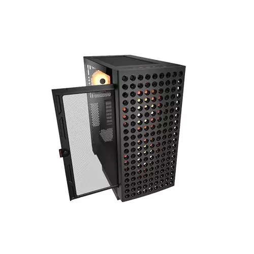 Cougar AIRFACE ECO RGB Micro ATX Mid Tower Gaming Case Black-gallery-2
