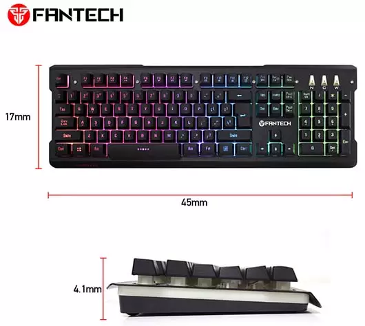 Fantech K612 SOLDIER Illuminated RGB Backlight Gaming Keyboard