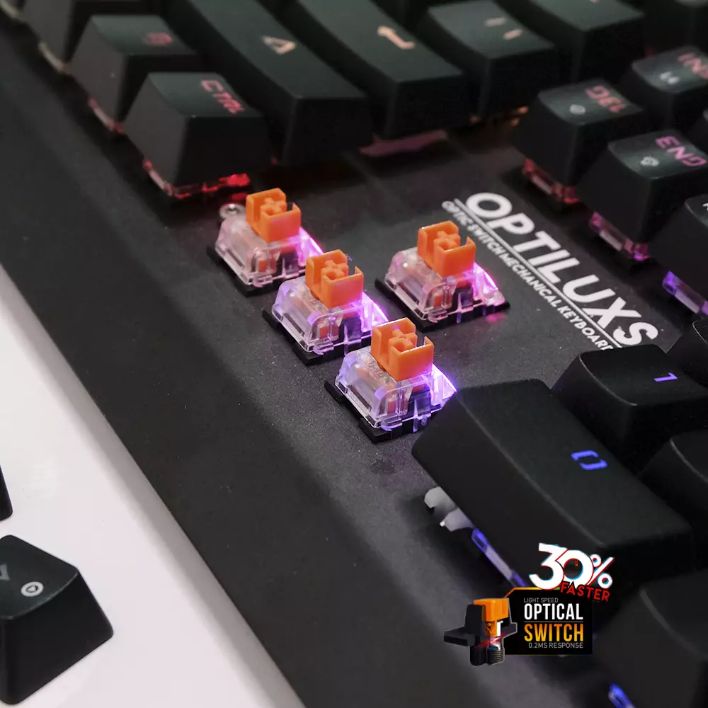 Fantech MK884RGB Optiluxs Full Size RGB Optical Switch Keyboard-gallery-6
