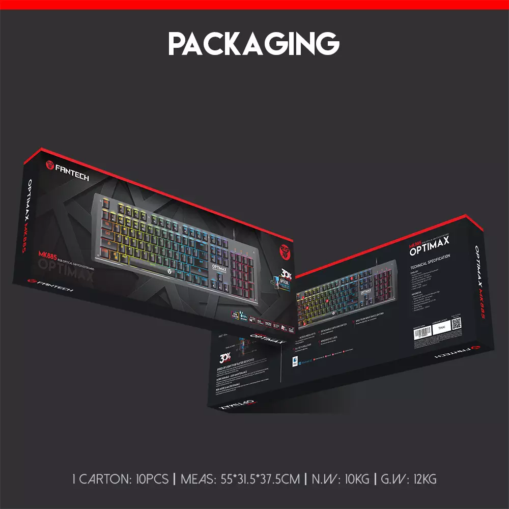 Fantech MK885RGB Optimax Full Size Edition RGB Optical Switch Keyboard-gallery-1