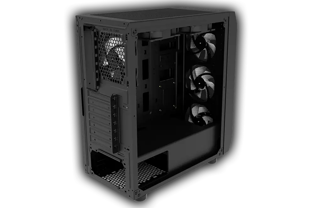 FANTECH AERO CG80 MID TOWER BLACK ATX GAMING CASING-gallery-2