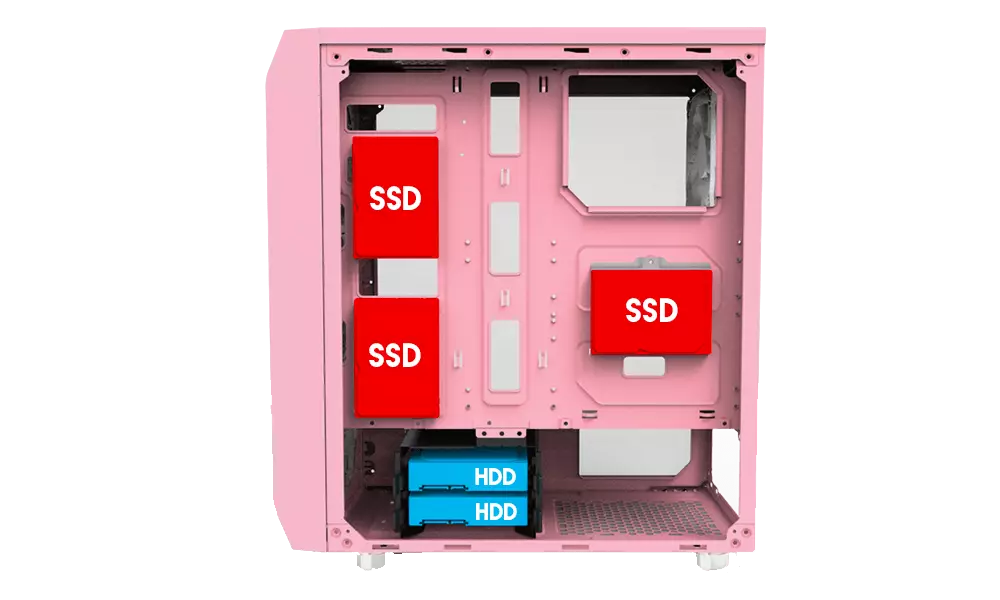 FANTECH AERO CG80 MID TOWER PINK ATX GAMING CASING-gallery-3