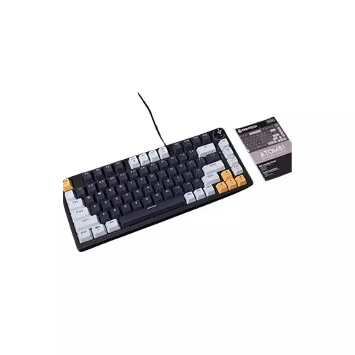 Fantech ATOM 81 MK875V2 RGB Wired Mechanical Gaming Keyboard (Navy Blue) /sky blue-gallery-3
