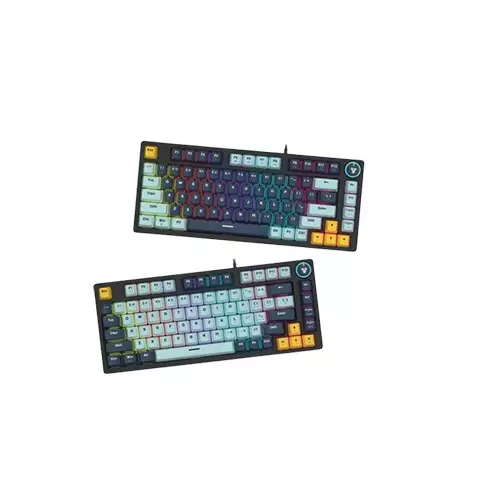 Fantech ATOM 81 MK875V2 RGB Wired Mechanical Gaming Keyboard (Navy Blue) /sky blue-gallery-5