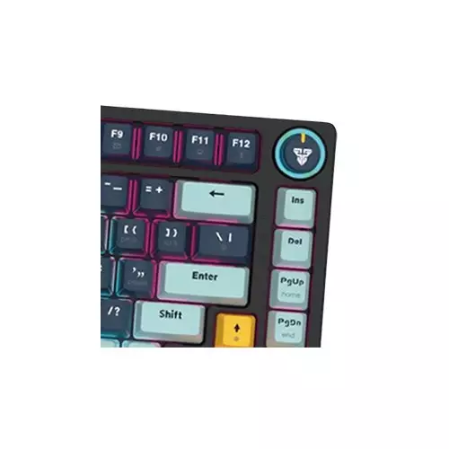 Fantech ATOM 81 MK875V2 RGB Wired Mechanical Gaming Keyboard (Navy Blue) /sky blue-gallery-6