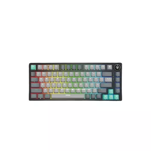 Fantech ATOM PRO83 MK913 Blue Switch/ Red Switch RGB Gaming Mechanical Keyboard (Mercury Grey)-gallery-1