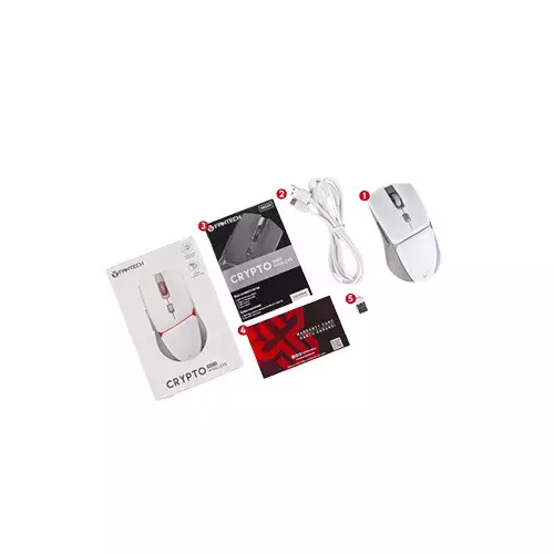 Fantech Crypto WGC3 10000 DPI Wireless Gaming Mouse (White)-gallery-3