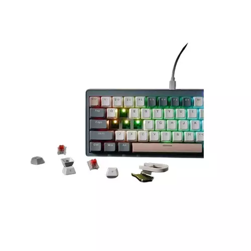 Fantech MK912 Atom PRO63 RGB Tri-Mode Blue Switch/Red Switch Mechanical Keyboard (Edition Saturn)-gallery-5