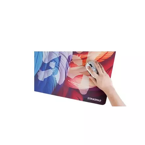 Fantech Strikepad MST491 Herringbone Rubber Base Gaming Black Mousepad-gallery-2