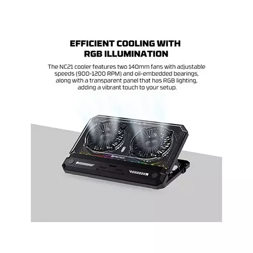 Fantech NC21 17 Inch Laptop Cooler with phone holder-gallery-1