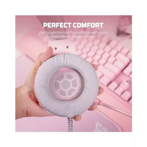 Fantech FLASH HQ53 Lightweight Gaming Headset (Pink)-gallery-1