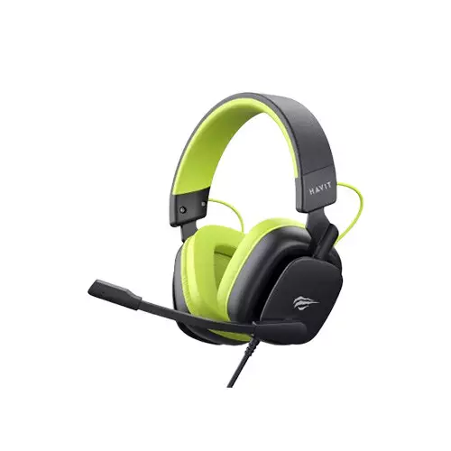 Havit H2048U Wired USB 7.1 Gamenote Gaming Headphone (Black & Green)-gallery-1