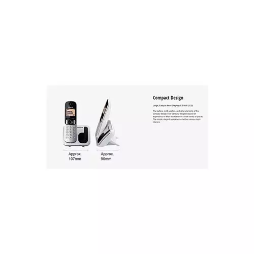 Panasonic KX-TGC212 Cordless Phone Set Silver-gallery-1